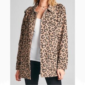 Ellison women’s Leopard Print Jacket Size Medium